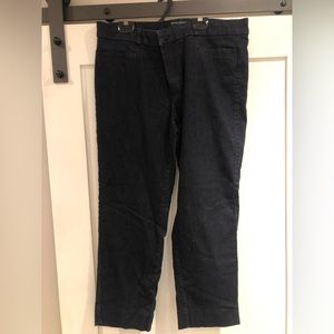 Banana Republic Sloan, ankle length, dark denim pants